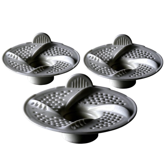 Anti Blocking Drain Filter for Bathroom Floor and Kitchen Sink, Pack of 3 Hair Catcher Net for Shower, Tub and Sink Drain