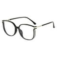 thumbnail image 1 of Anti Blue Light Reading Glasses 5.3 Inch 150 Degree Portable Fashion Eyewear, Low Magnification Blue Blocker for Beginner Users and Casual Reading, Reading Glasses, Black, 1 of 3