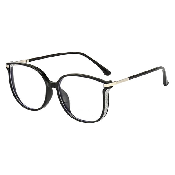 Anti Blue Light Reading Glasses 5.3 Inch 150 Degree Portable Fashion Eyewear, Low Magnification Blue Blocker for Beginner Users and Casual Reading, Reading Glasses, Black