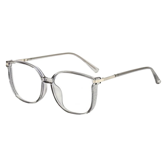 Anti Blue Light Reading Glasses 5.3 Inch 350 Degree Portable Fashion Eyewear, High Magnification Blue Blocker for Sewing Craft Repair Work, Reading Glasses, Light Grey