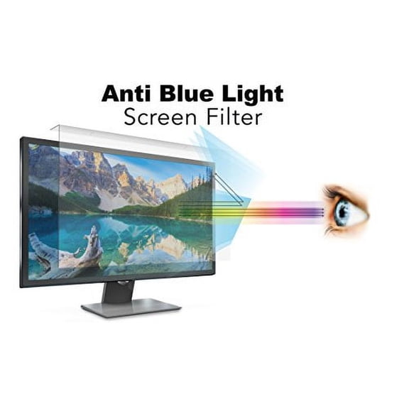Anti Blue Light Screen filter for 21.5 Inches (Screen Measured Diagonally) Desktop Monitor, Blocks Excessive Harmful Blue Light, Reduce Eye Fatigue and Eye Strain