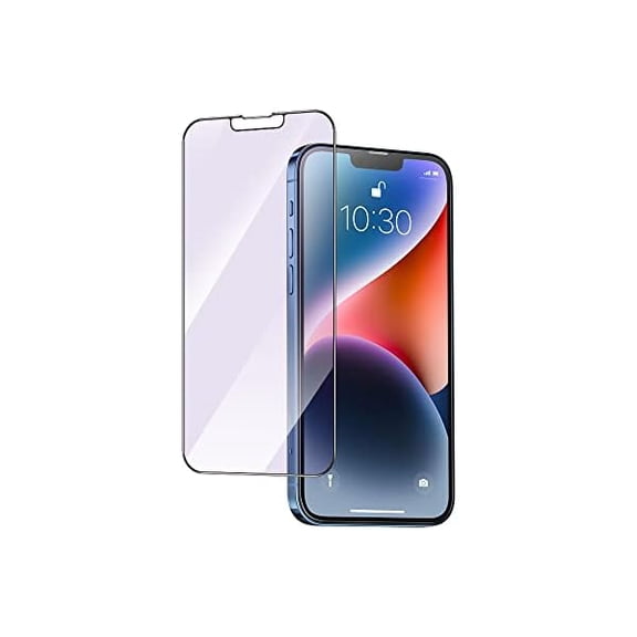 Anti Blue Light Screen Protector Compatible with iPhone 14 Series, Eye Care HD Clear Tempered Glass - Anti Eye Fatigue & Eye Dry 2X Stronger Easy Installation (iPhone 14 Max 6.7 inch)