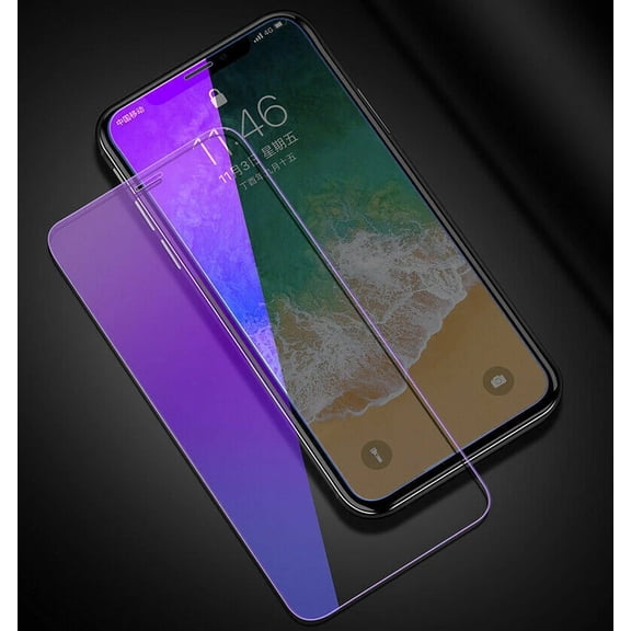 Anti Blue Light Tempered Glass Screen Protector for iPhone 11/11Pro Max, 9H Hardness HD Clear Anti Fingerprint Bubble Free Eye Protection Film