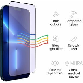 Anti Blue Light Tempered Glass Screen Protector for iPhone 16 Only