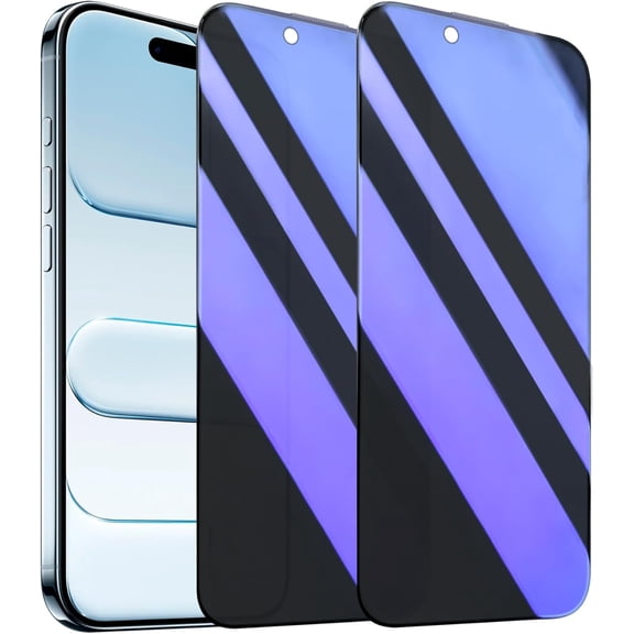 Anti Blue Light Tempered Glass Screen Protector for iPhone 16 Pro.