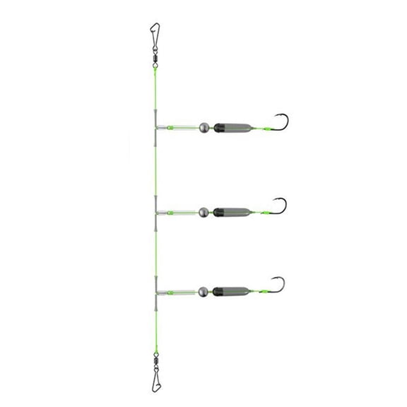 Anti-Bottom Fishing Line Set with 3 Ise-Ni Hooks, High-Sensitivity, 6#-11#
