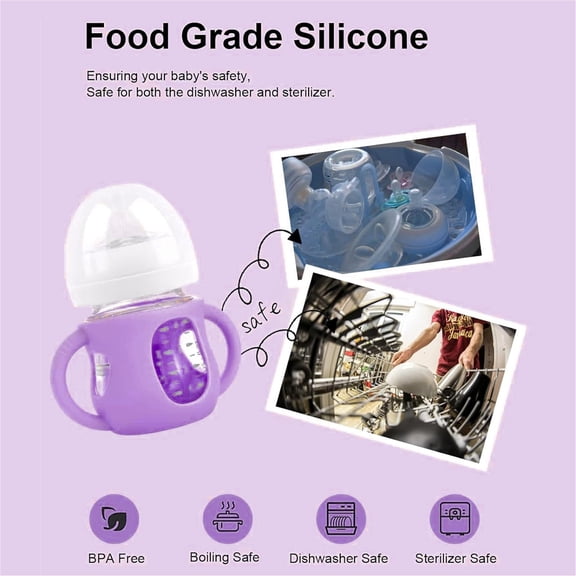 Anti-Breakage Silicone Wrap Sleeve for Glass Mugs, Non-Slip Heat Insulating Household Protective Cover