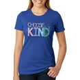 thumbnail image 1 of Anti-Bully Choose Kind Sketch Juniors Soft Heather T Shirt Heather Royal LG, 1 of 1