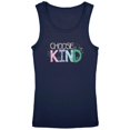 thumbnail image 1 of Anti-Bully Choose Kind Sketch V1 Youth Girls Tank Top Navy YLG, 1 of 1