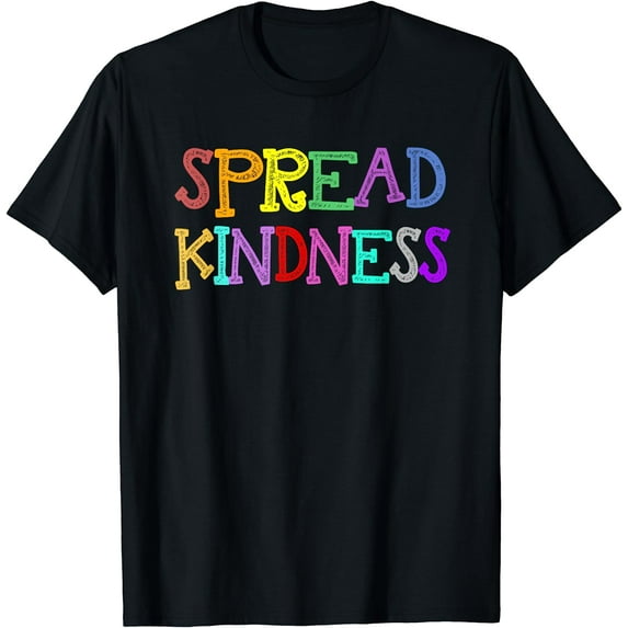 Anti-Bullying Spread Kindness Love Peace T-Shirt Black Small