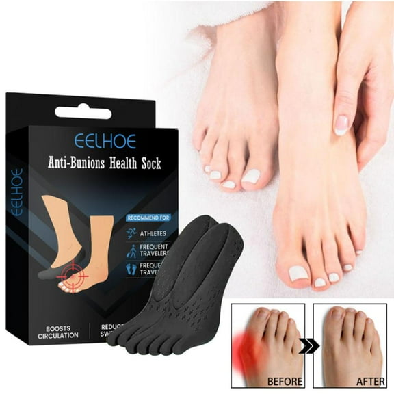 Anti Bunions Health Socks, Bunions Relief Socks, Orthopedic Compressing Sock, Women Toe Socks Breathable Five Finger Split Toe Socks