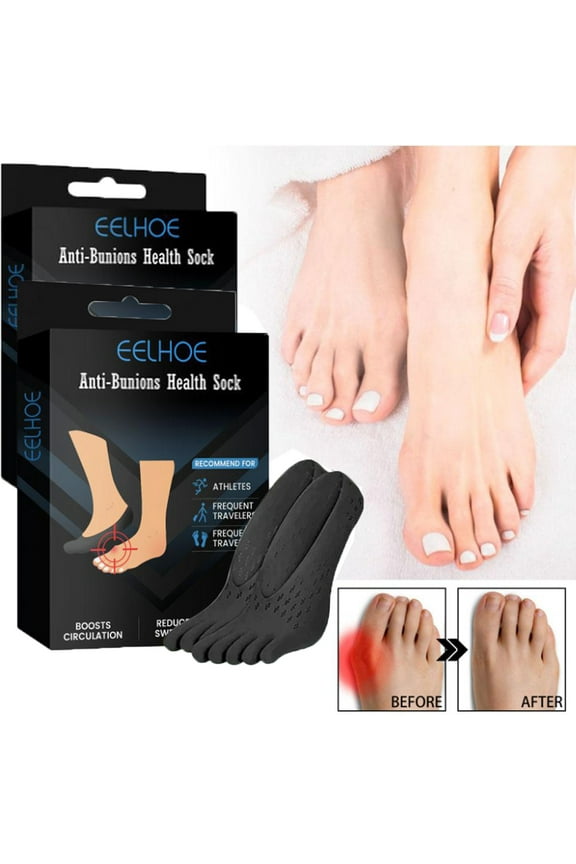 Anti Bunions Health Socks, Bunions Relief Socks, Orthopedic Compressing Sock, Women Toe Socks Breathable Five Finger Split Toe Socks