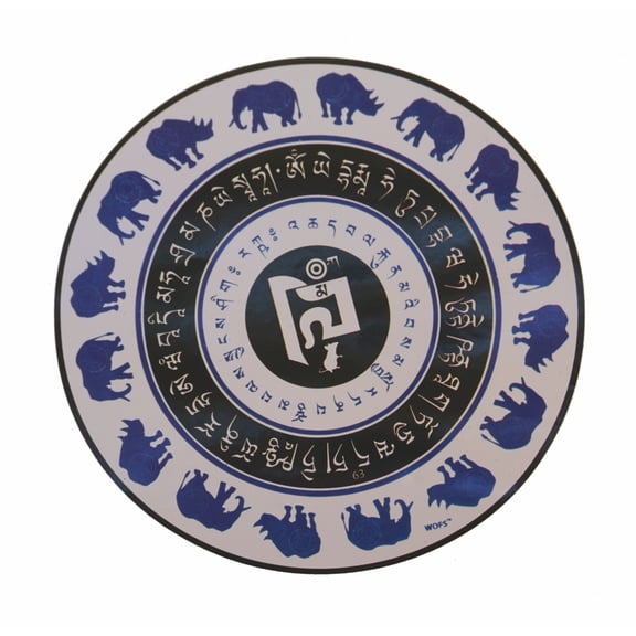 2 Pcs of Feng Shui Anti-Burglary and Violence Window Stickers, Blue Rhino Stickers