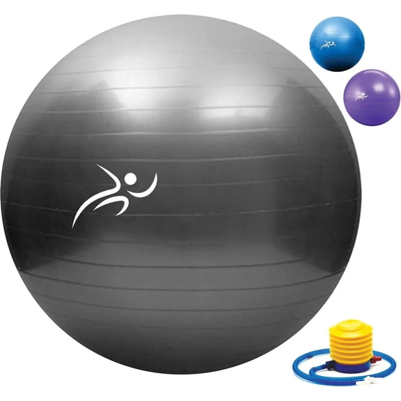 Anti-Burst Yoga Ball for , Slip Resistant Exercise Ball, 2 Sizes - Fitness Equipment for  Gym, Exercise Equipment for Women,   Haves, Maternity Support,  Gym Accessories