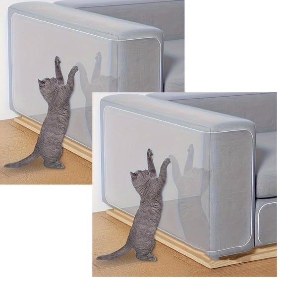 Anti-Cat Scratch Furniture Protector,Thicken Self Adhesive Transparent Sofa Tape,Anti-Scratch Couch Guard Protector,Furniture Protectors from Cats Scratching,15*45cm/6*18In