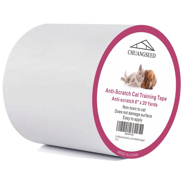 Anti Cat Scratch Tape,6" x 20Yds,Cat Training Tape, 100 Transparent