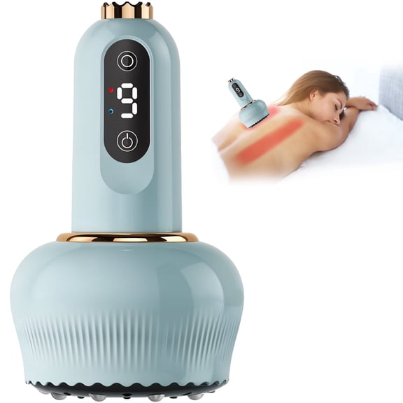 Anti Cellulite Bluile Massager - Handheld Electric Gua Sha Scraping Machine - Rechargeable Cordless Massage Toner Device