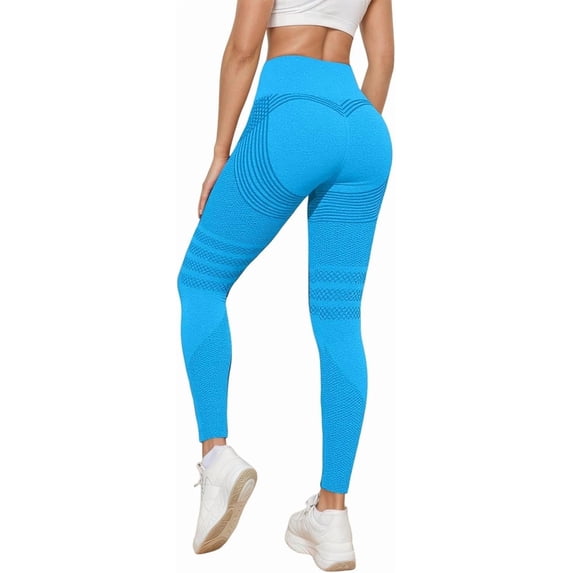 Anti Cellulite Leggings, 3D Compression High Waisted Butt Lifting Yoga Pants, Breathable Stretch Opaque Workout Tights with Tummy Control for Women