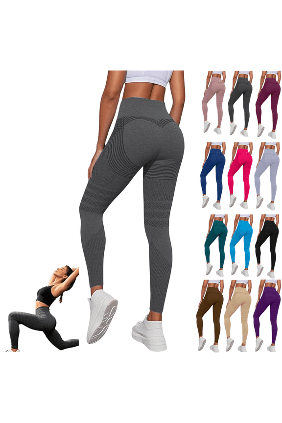 Anti Cellulite Leggings, 3D Compression High Waisted Lifting Yoga Pants, Tummy Control Breathable Stretch Opaque Workout Fitness Pants for Women