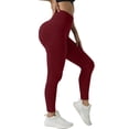 thumbnail image 1 of Anti Cellulite Leggings for Women 3D Anti Cellulite Leggings for Women Push Up Yoga Pants Butt Lift Booty Workout Tights Scrunch Butt Lifting Leggings Tummy Control Compression Pants Wine L, 1 of 5