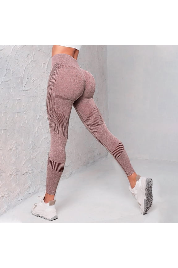 Anti Cellulite Leggings for Women No Front Seam Leggings Sculpting Yoga Fitness Pants Full Length Buttery Soft Yoga Pants Resistance Band Workout Yoga Pants Booty Butt Lifting Leggings Brown XL