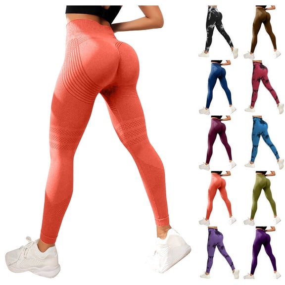 Anti Cellulite Leggings Womens Butt Lifting Tummy Control Resistance Band Leggings Cellumove 3D Compression Legging Orange L