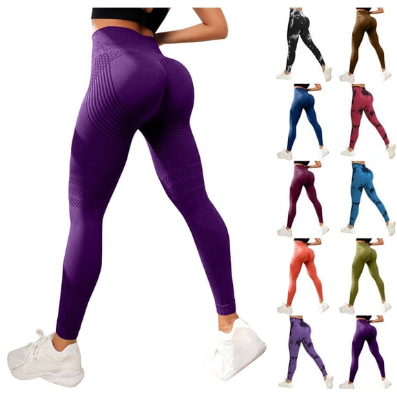Anti Cellulite Leggings Womens Butt Lifting Tummy Control Resistance Band Leggings Cellumove 3D Compression Legging Purple XXL
