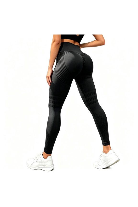 Anti Cellulite Leggings for Women, High Waisted Butt Lifting Yoga Pants, Squat Proof Compression Tights for Gym Workout