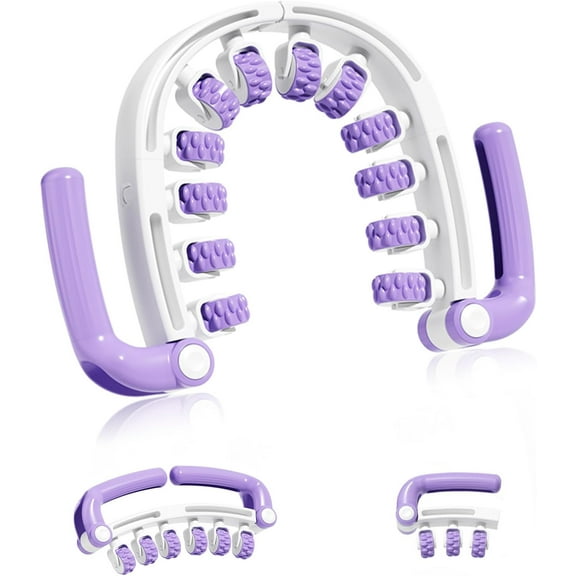 Anti Cellulite Massager Roller w/Detachable Roller Handles for Whole Body, Leg, Lumbar, Shoulder, Back, Arm Massage Stretch Roller Swelling Release Stress Relief Yoga Goods Dieting Equipment