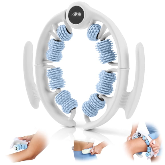 Anti Cellulite Roller & Lymphatic Drainage | Deep Tissue Fascia Blaster Tool For Arms Shoulders (blue)