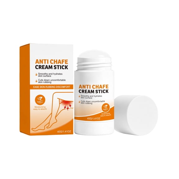 Anti-Chafe Balm Stick for Thighs and Body, Non-Greasy Friction Barrier for Travel, 1 Pack