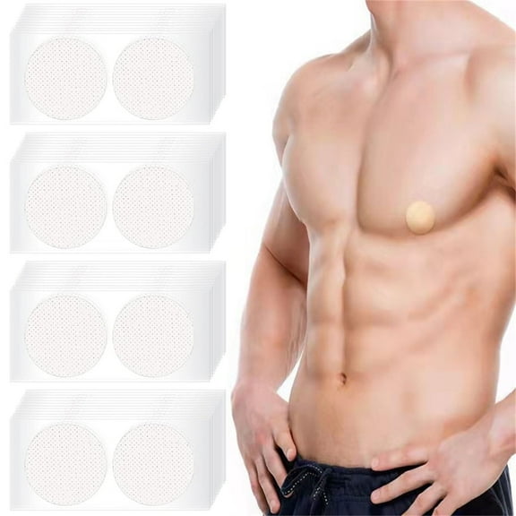 Anti Chafing Nipple Stickers,Happon 200Pcs (100 Pairs) Running Nipple Tape for Man,Nipple Covers for Nipple Protection Against Chafing,Invisible Nipple Tape for Running Men