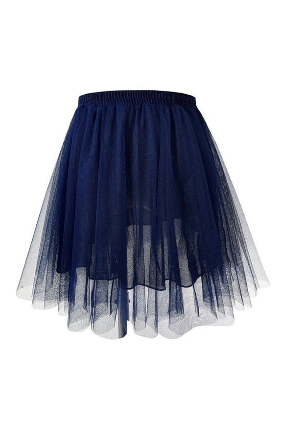 Anti-Chafing Shorts Womens Pleated Knee Length Skirt Adult Tutu Dancing Skirt,Blue Short Skirts 3XL