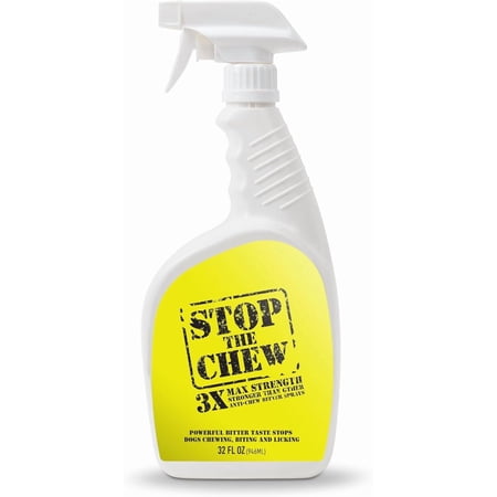 EBPP Stop the Chew Bitter Anti Chew Spray for Dogs & Puppies, 3X Strength Deterrent, 32 fl oz