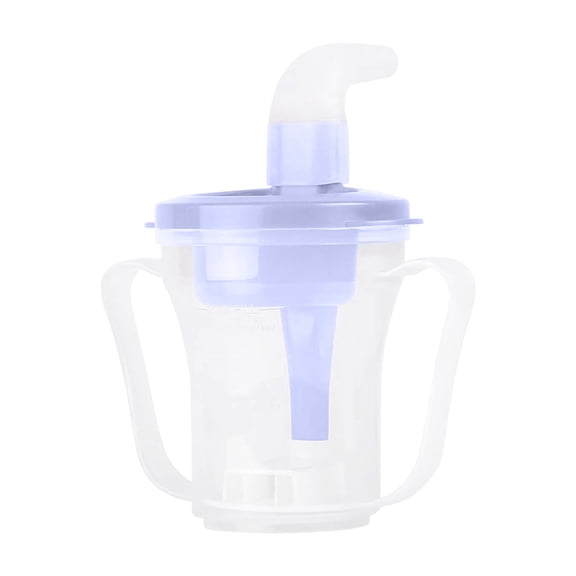 Anti-Choke Dysphagia Drinking Cup with Double Handles, Controlled Flow Cup for Elderly Adults with Swallowing Difficulties (1Pc)