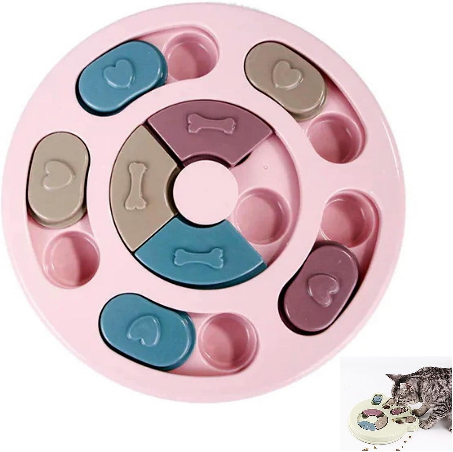 AntiChoking Interactive Puzzle Toy for Slow Dispensing Feeding for