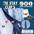 Anti Clip Antifloating And Antiswing Tie Holder Tie Stay Clips