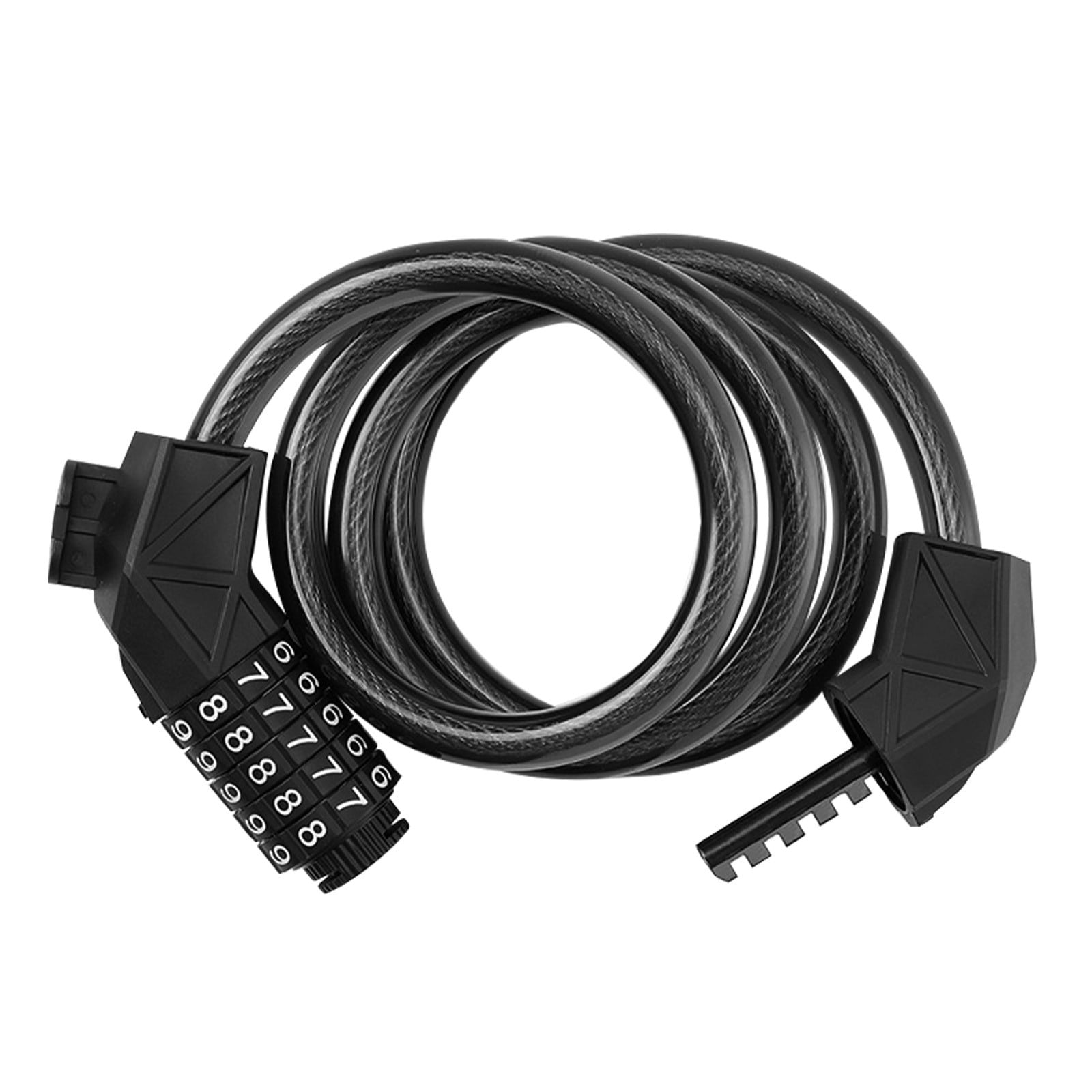 Anti Code Lock Five Digit Lock Portable and Long Steel Cable with