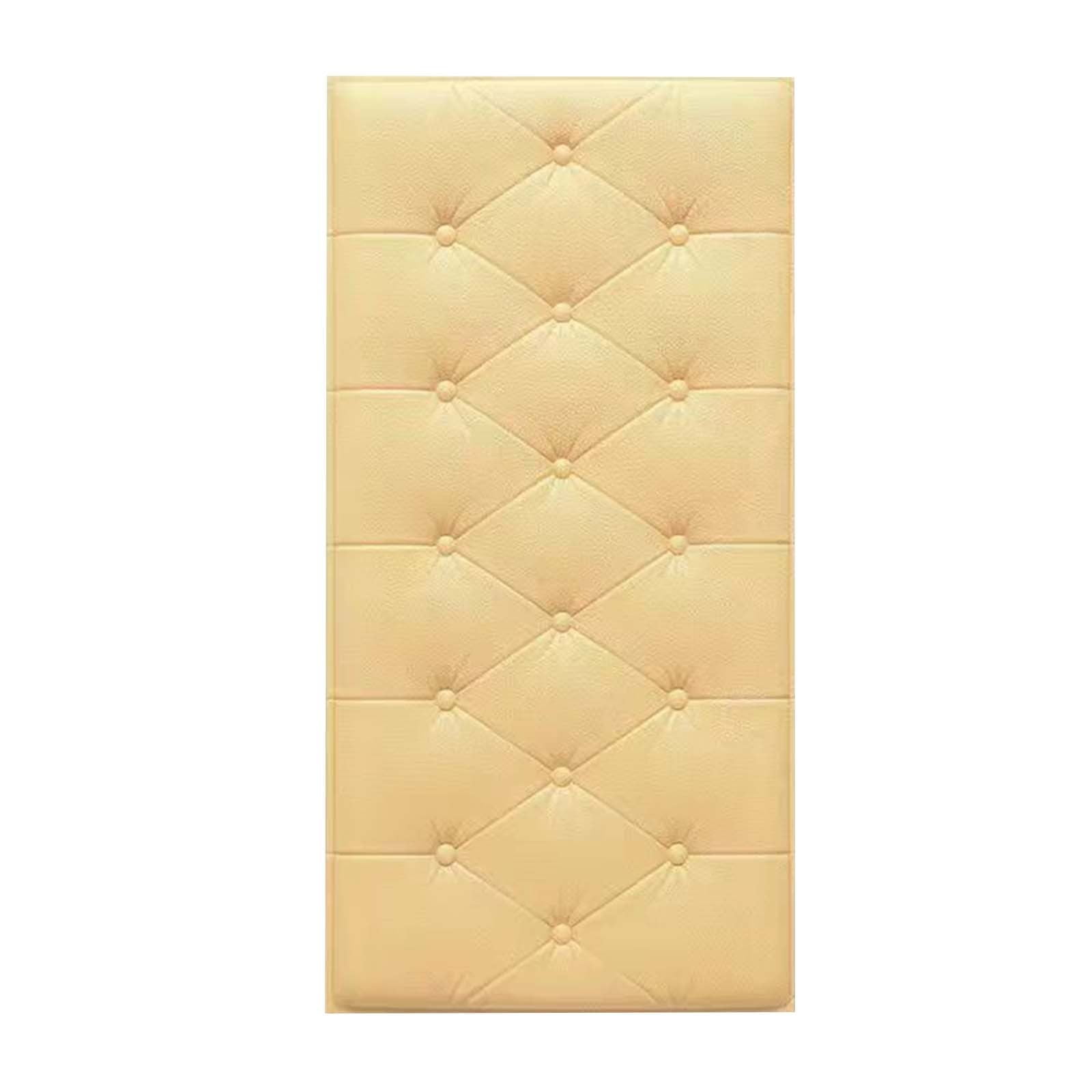 Anti Collision Wall Padding,Peel And Stick Headboard,Self-Adhesive 3d Three-Dimensional Wall Stickers,Upholstered Wall Panels,Playroom Decorative Protection Panel,27.6" X 13.8"