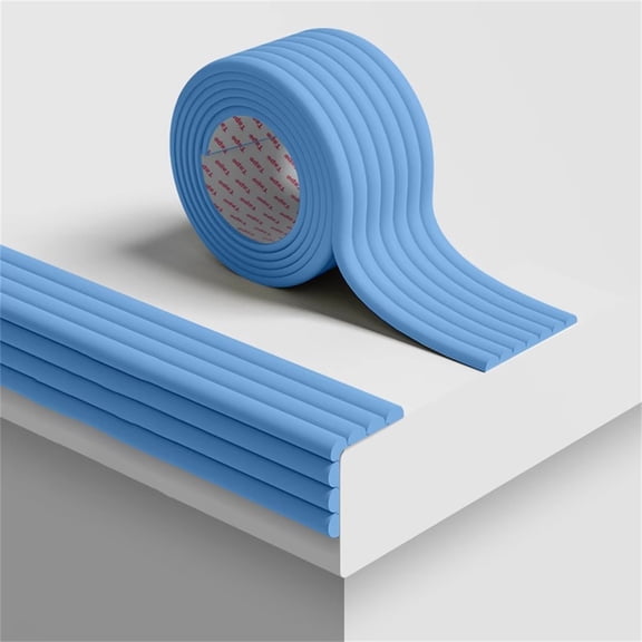 Anti Collision Wall Padding and Soft Edge Protector with Self Adhesive Foam for Baby Proofing and Home Safety Decor 6.5 Ft Blue