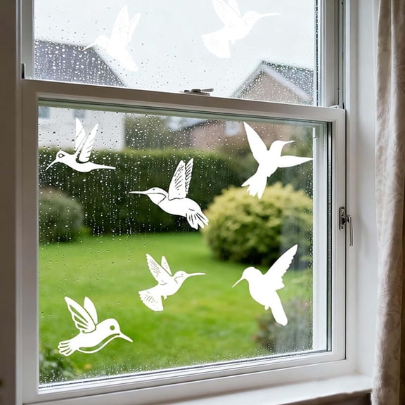 Anti Collision Window Bird Decals,9 Sheets,Protect and Save Wild Birds from Strikes,Vinyl Sticker Bird Deterrent for Glass Windows and Doors,Window Clings to Stop Birds from Hitting Windows