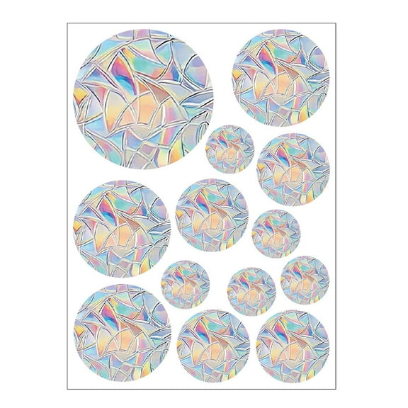 Anti-Collision Window Sticker for Birds,Window Clings Rainbow Alerts Decal to Prevent Bird Strikes Rainbow Stickers