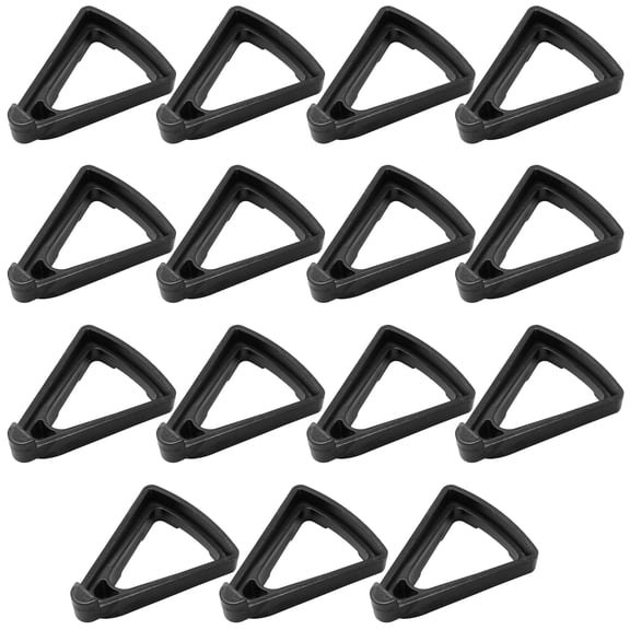 Anti-Corrosion Breathable Black, Plastic Resin Triangle Planter Risers, 15 pcs Indoor Outdoor Flower Pot Feet Gasket