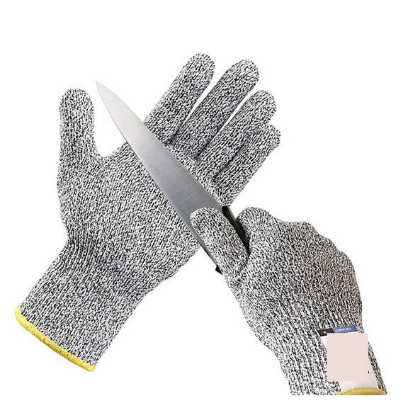 Anti Cut Proof Gloves Grey Black Anti-cut Level 5 Safety Work Gloves Cut Resistant Gloves ,Secure Grip