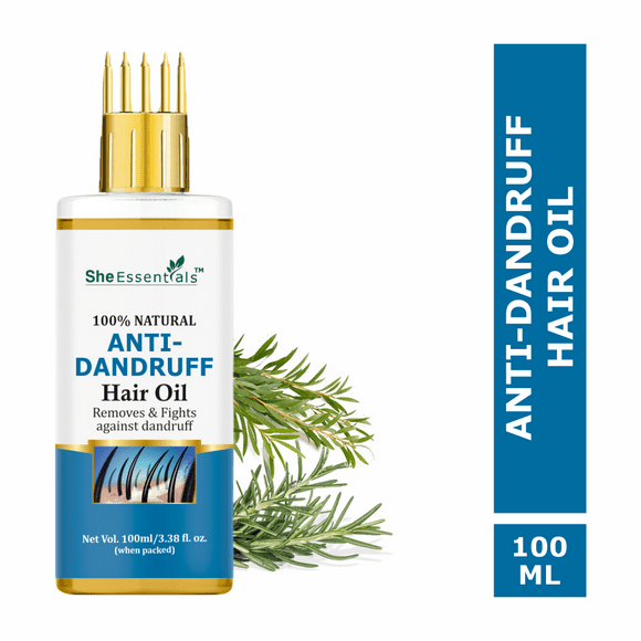 Anti Dandruff Oil for Flakes, Itchy Scalp & Heavy Dandruff