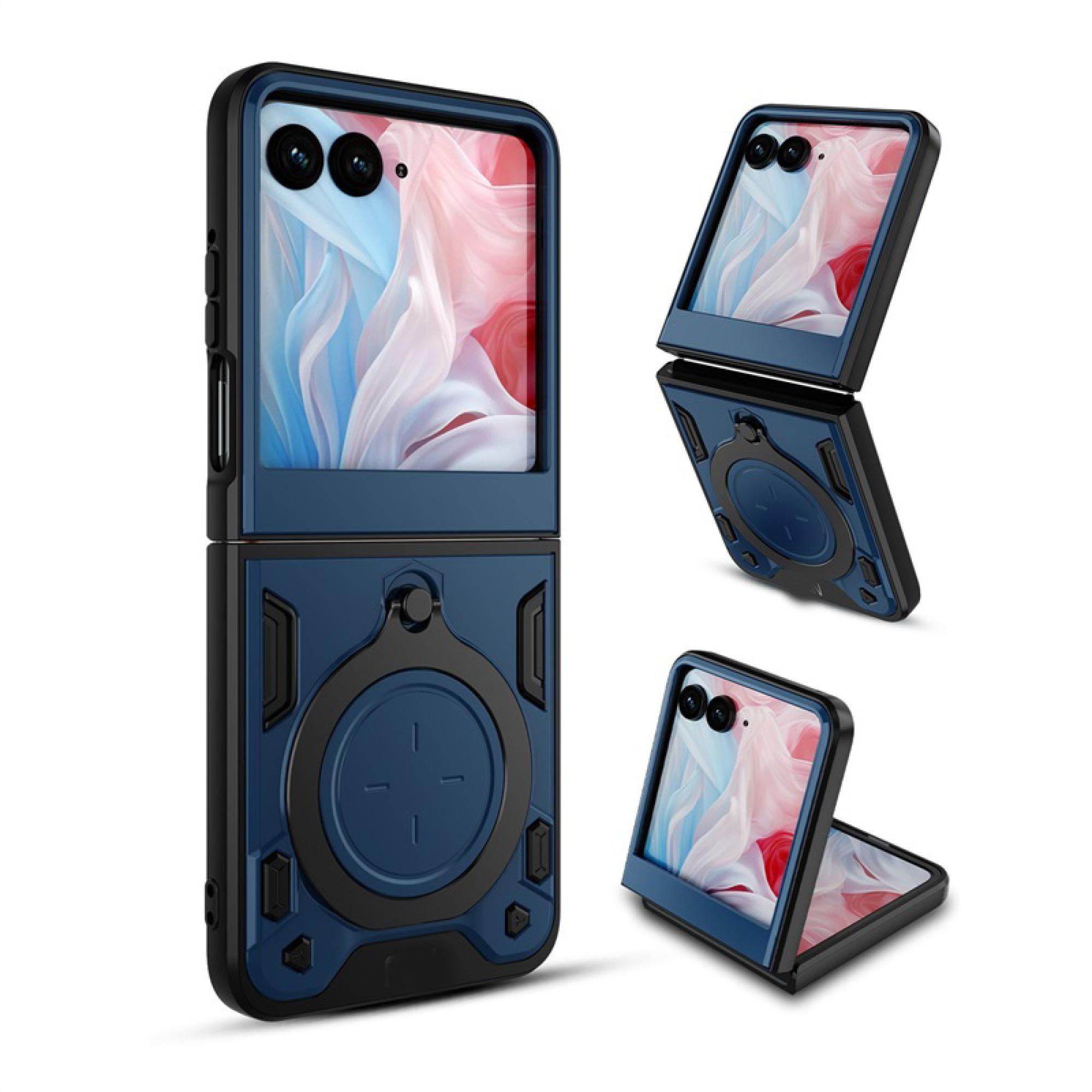 Anti-Drop Hybrid Case with Ring Stand for Motorola Razr 2024