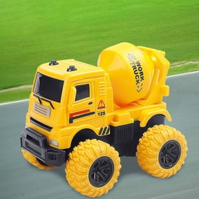 Anti Drop Inertia Excavator Dump Truck 3.7x2.8x3.3in, Durable Thick Abs Simulation Engineering Vehicle, Parent Child Interactive Play Toy for Preschool Kids