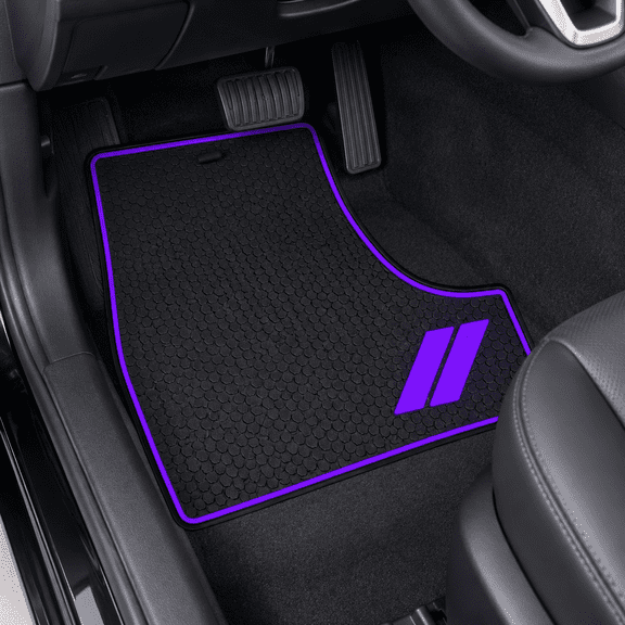 Anti Dust Cup Holder Insert for Dodge Charger Accessories 2015-2021 2022 2023 Non-Slip Center Console Shifter Liner Trim Premium Custom Interior Mats Pad 6Pcs Set (Purple Trim)