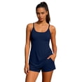 thumbnail image 1 of Anti Exposure Sports Dress With Lined Shorts, Removable Pads, And Pockets Navy XS, 1 of 4