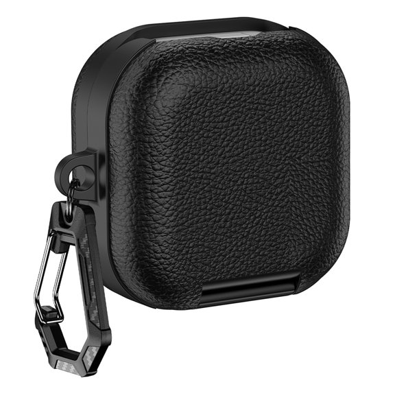 Anti Fall Sleeve Leather Skin Case For Buds 4 And Buds 4 Professional Featuring Convenient Phone Stand